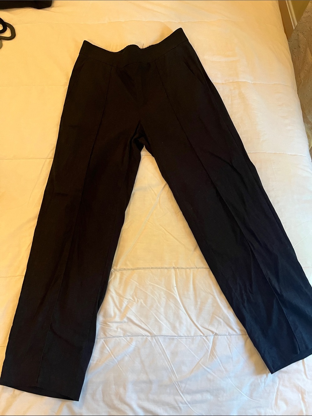 Vince. Black linen blend pants XS